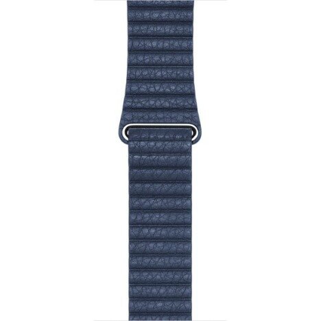 Curea iUni compatibila cu Apple Watch 1/2/3/4/5/6/7, 40mm, Leather Loop, Piele, Midnight Blue